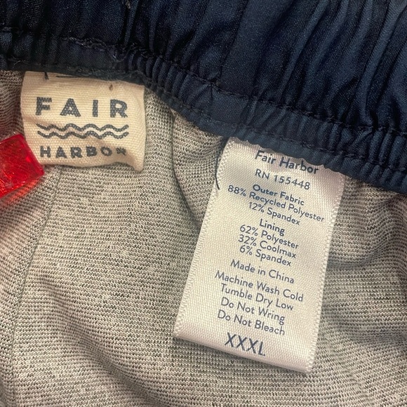 Fair Harbor Men’s Brief Lined Swim Trunks Size XXXL - Picture 7 of 10